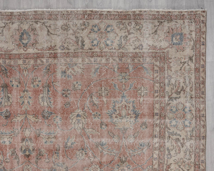 Multicolor Turkish Oushak Rug 7' 11" x 11' 2" Hand-Knotted | No. VR95925