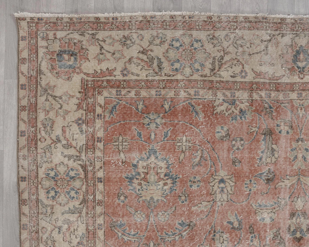 Multicolor Turkish Oushak Rug 7' 11" x 11' 2" Hand-Knotted | No. VR95925