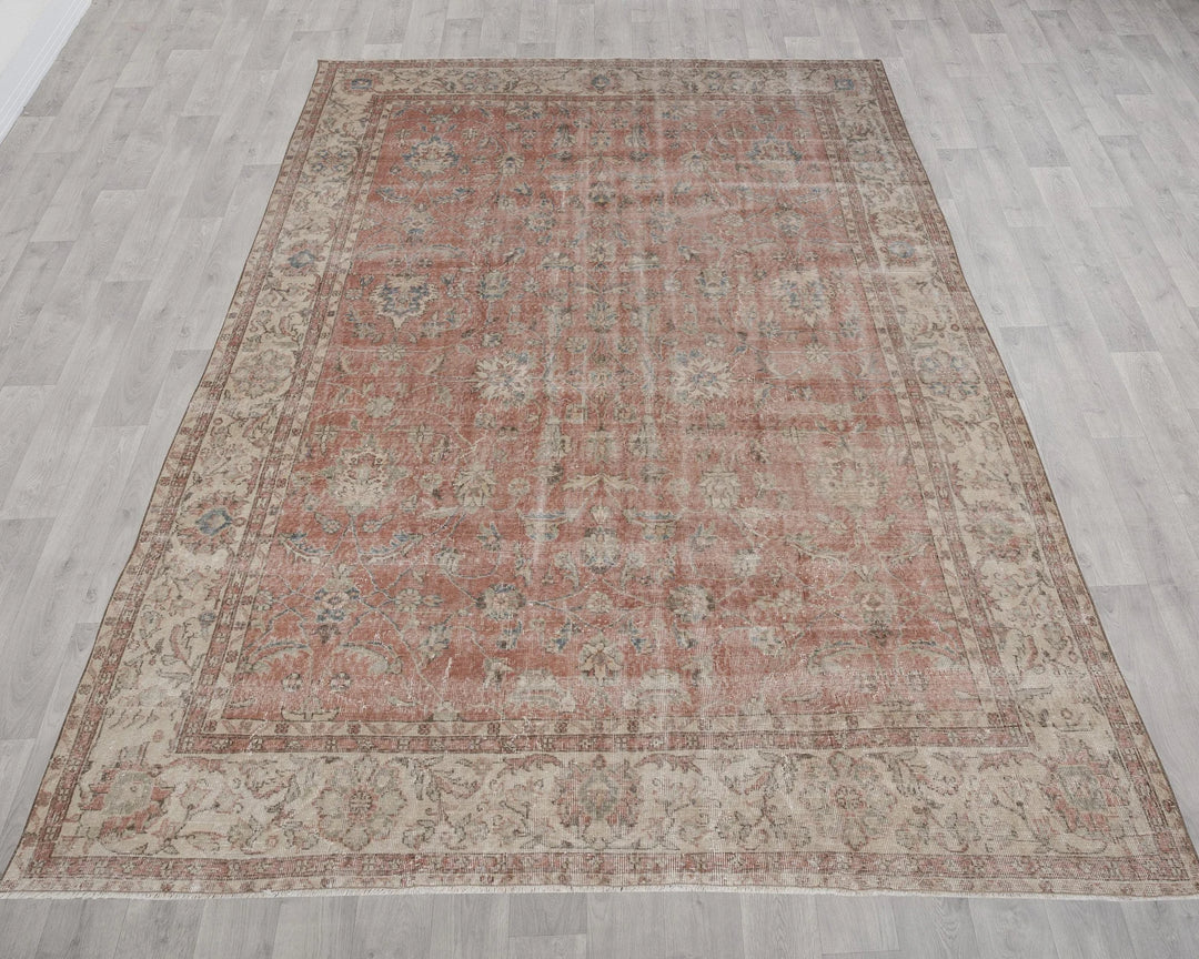Multicolor Turkish Oushak Rug 7' 11" x 11' 2" Hand-Knotted | No. VR95925