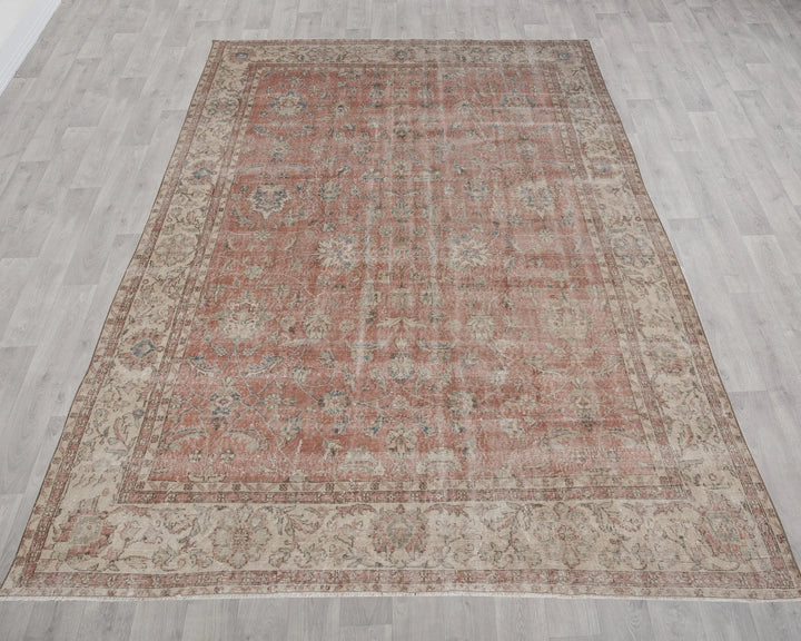 Multicolor Turkish Oushak Rug 7' 11" x 11' 2" Hand-Knotted | No. VR95925