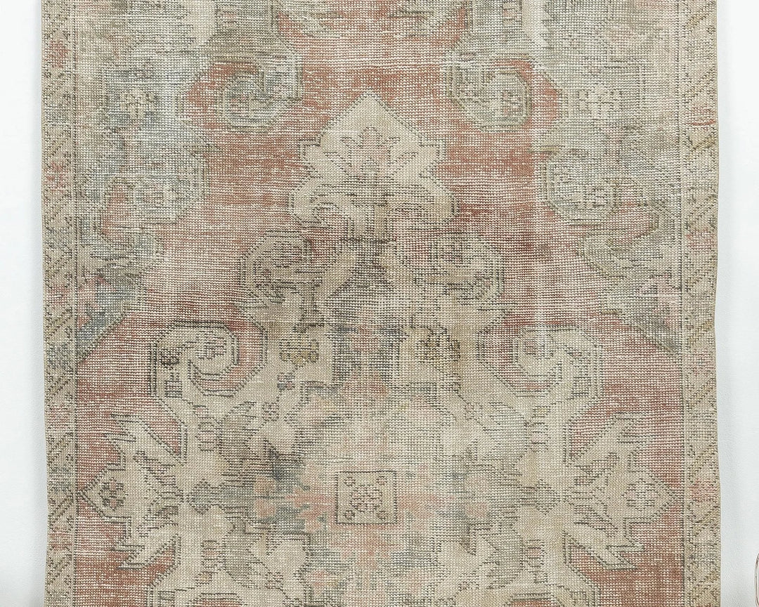Multicolor Turkish Oushak Rug 4' 1" x 6' 8" Hand-Knotted | No. VR95975