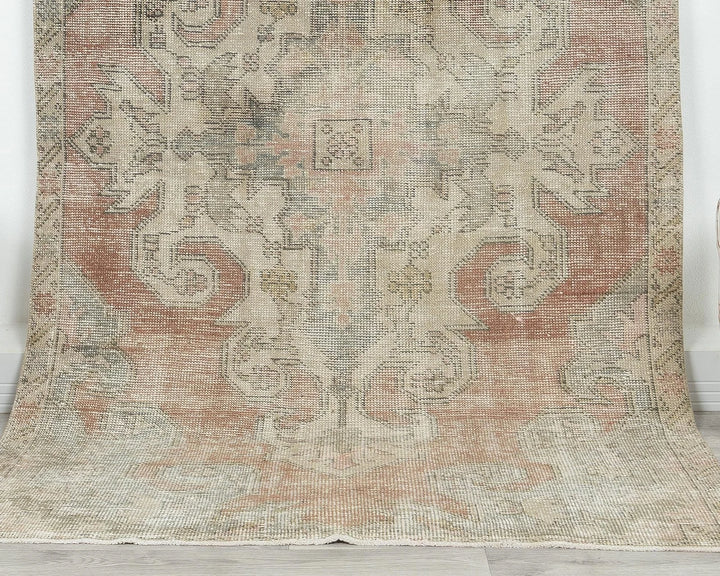 Multicolor Turkish Oushak Rug 4' 1" x 6' 8" Hand-Knotted | No. VR95975