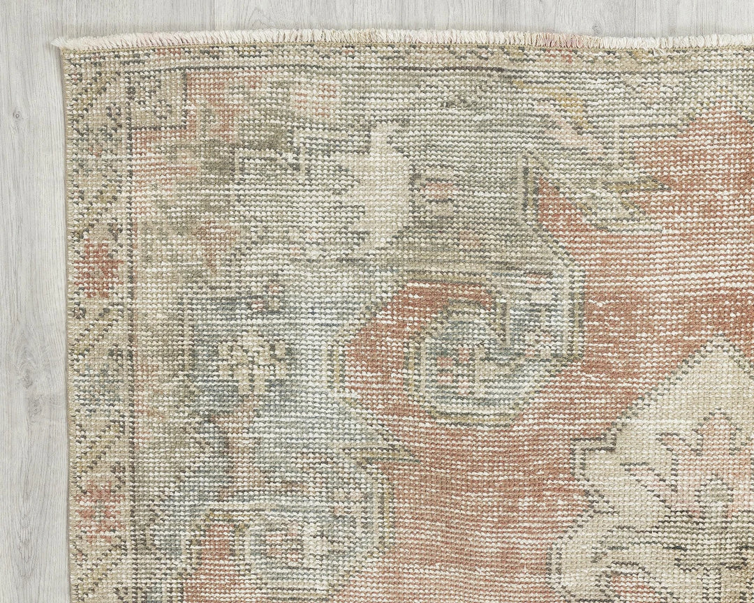Multicolor Turkish Oushak Rug 4' 1" x 6' 8" Hand-Knotted | No. VR95975