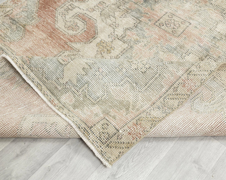 Multicolor Turkish Oushak Rug 4' 1" x 6' 8" Hand-Knotted | No. VR95975