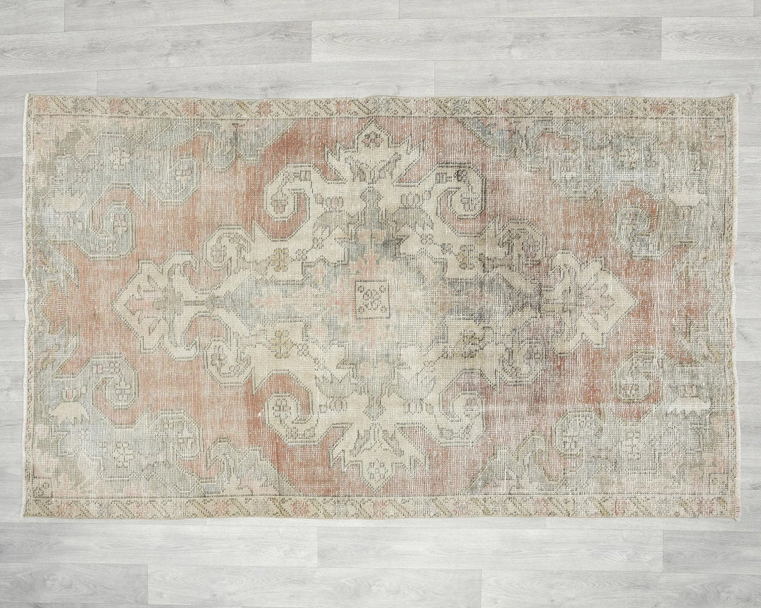 Multicolor Turkish Oushak Rug 4' 1" x 6' 8" Hand-Knotted | No. VR95975