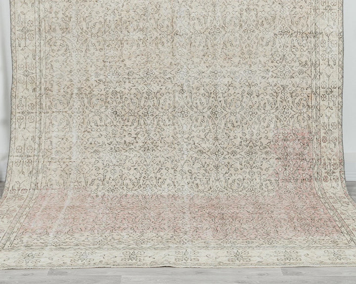 Multicolor Turkish Oushak Rug 6'6" x 9'11" Hand-Knotted | No. VR95982