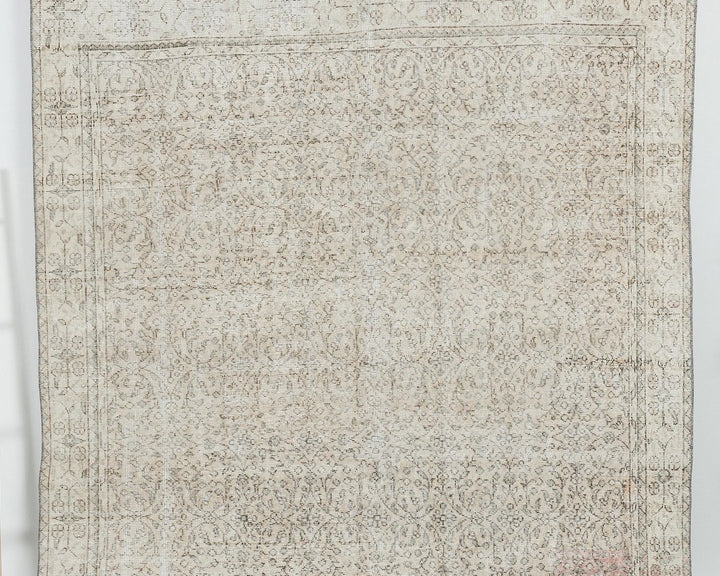 Multicolor Turkish Oushak Rug 6'6" x 9'11" Hand-Knotted | No. VR95982