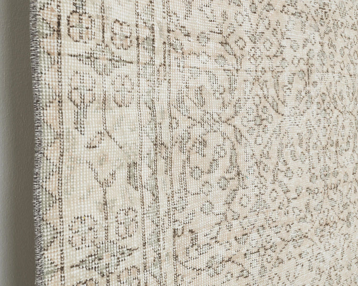 Multicolor Turkish Oushak Rug 6'6" x 9'11" Hand-Knotted | No. VR95982
