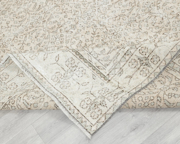 Multicolor Turkish Oushak Rug 6'6" x 9'11" Hand-Knotted | No. VR95982