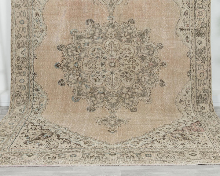 Multicolor Turkish Oushak Rug 6'9" x 10'6" Hand-Knotted | No. VR96012