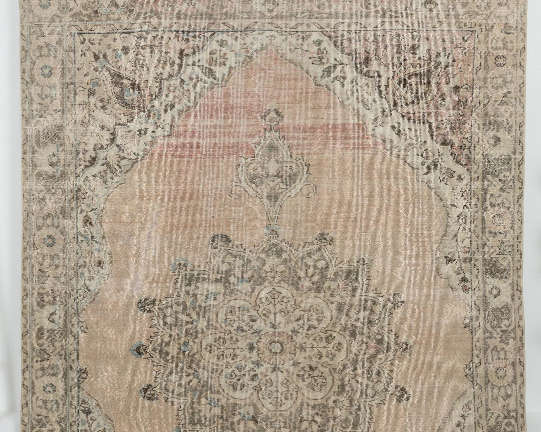 Multicolor Turkish Oushak Rug 6'9" x 10'6" Hand-Knotted | No. VR96012