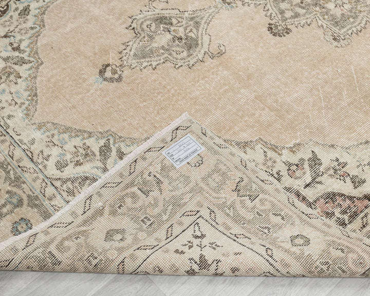 Multicolor Turkish Oushak Rug 6'9" x 10'6" Hand-Knotted | No. VR96012