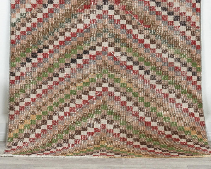 Multicolor Turkish Oushak Rug 3'9" x 5'9" Hand-Knotted | No. VR96089