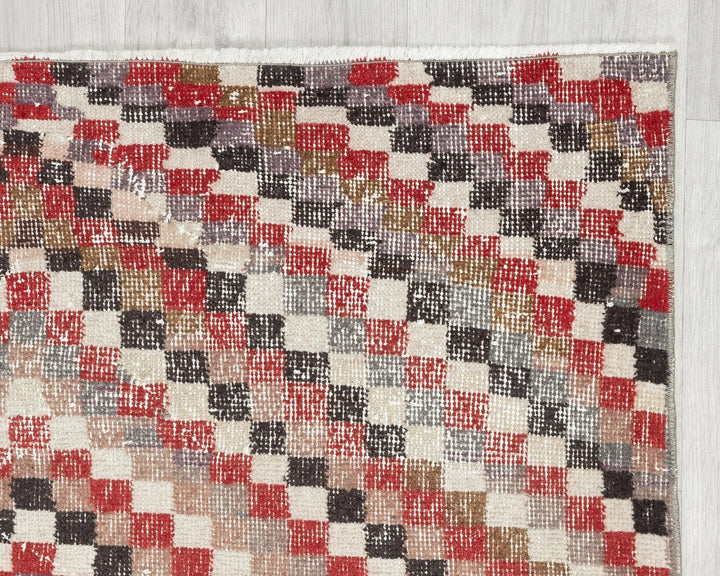Multicolor Turkish Oushak Rug 3'9" x 5'9" Hand-Knotted | No. VR96089