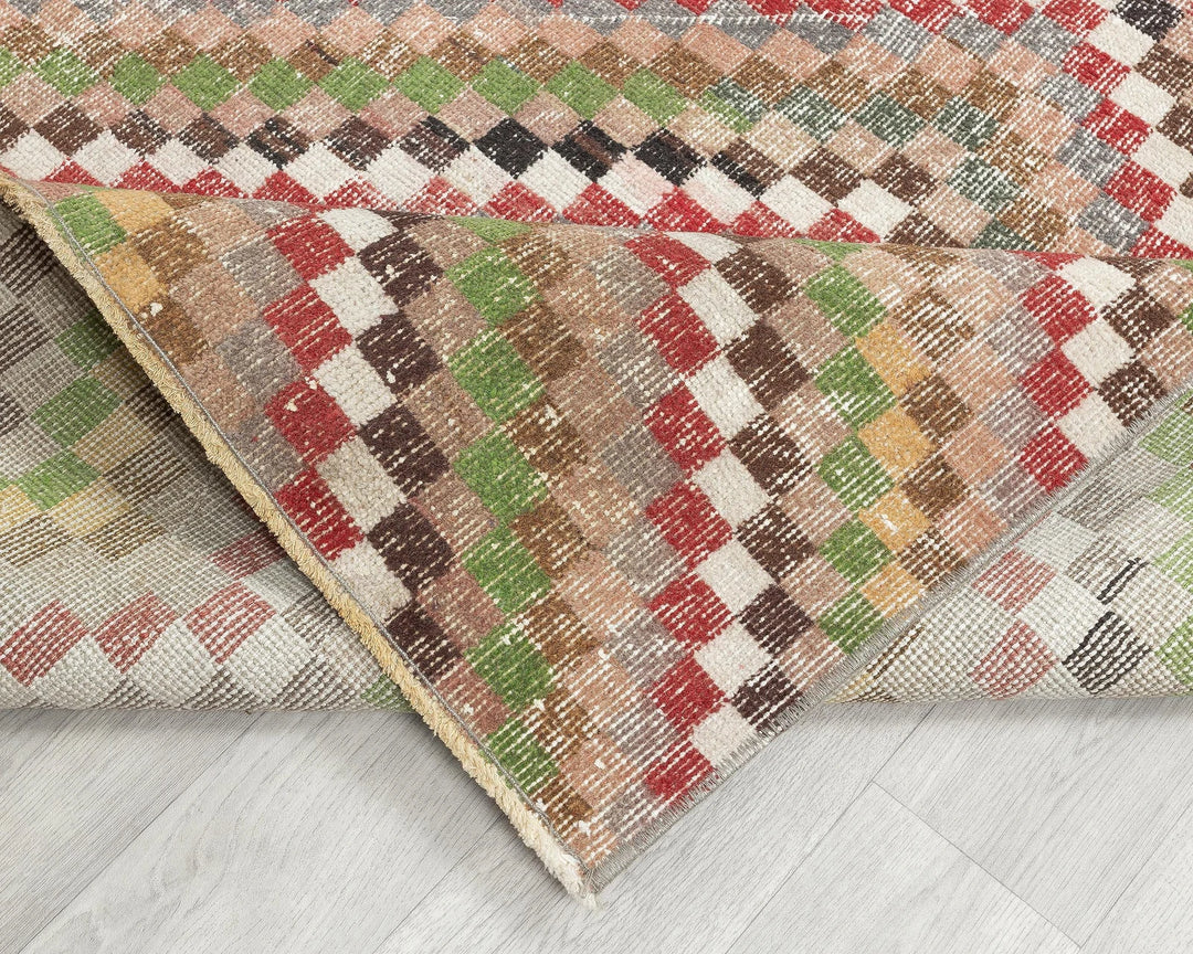 Multicolor Turkish Oushak Rug 3'9" x 5'9" Hand-Knotted | No. VR96089