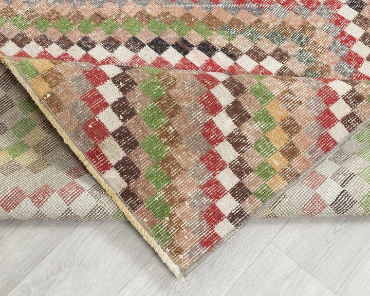 Multicolor Turkish Oushak Rug 3'9" x 5'9" Hand-Knotted | No. VR96089