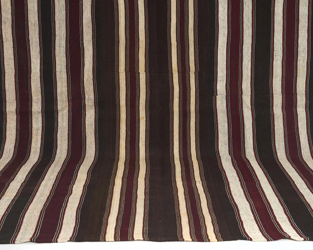 Brown Turkish Kilim Rug 7' 3" x 10' 11" Flat-Weave view