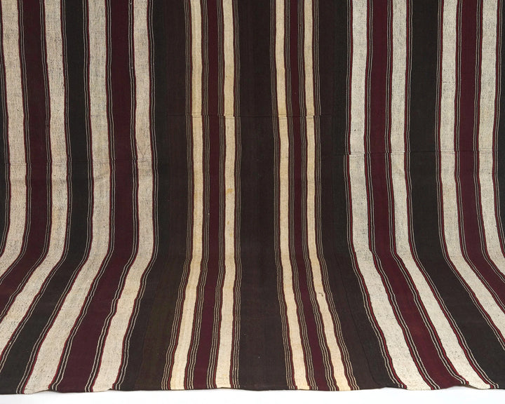 Brown Turkish Kilim Rug 7' 3" x 10' 11" Flat-Weave view