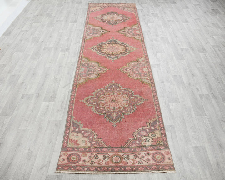 Pink Runner Rug 3' 2" x 12' 5" | No. VR96165