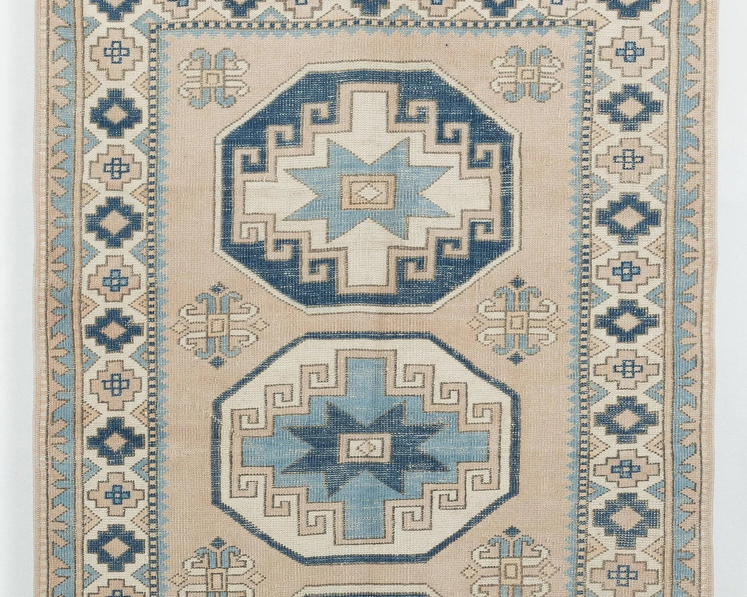Multicolor Turkish Oushak Rug 4'6" x 6'11" Hand-Knotted | No. VR96213