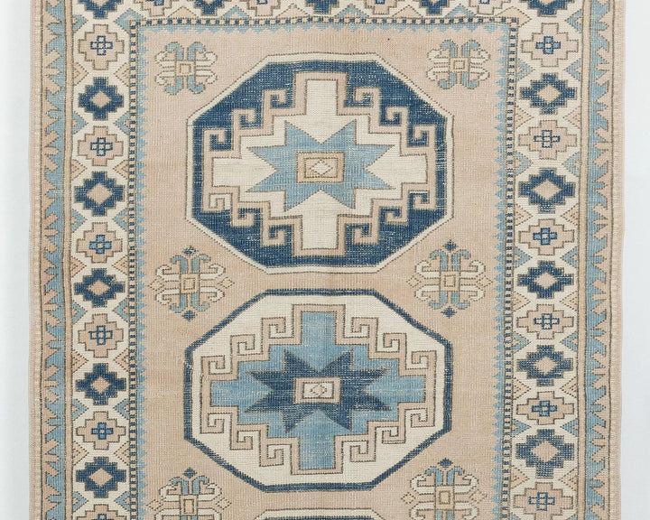 Multicolor Turkish Oushak Rug 4'6" x 6'11" Hand-Knotted | No. VR96213