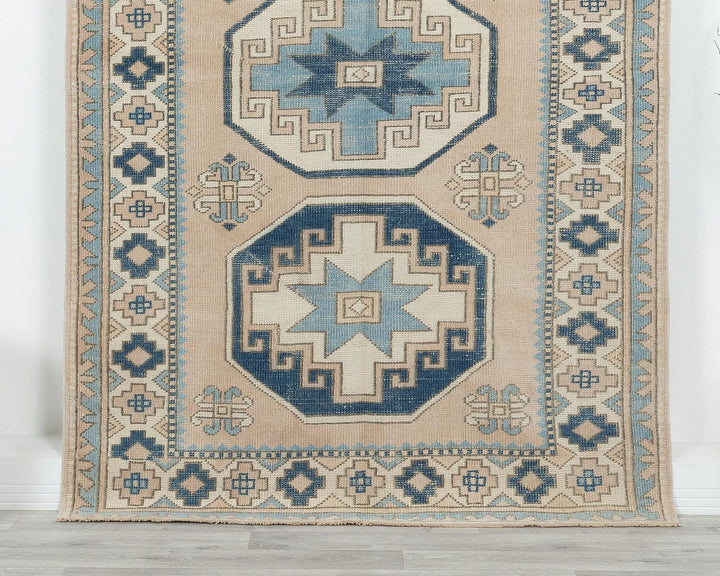 Multicolor Turkish Oushak Rug 4'6" x 6'11" Hand-Knotted | No. VR96213