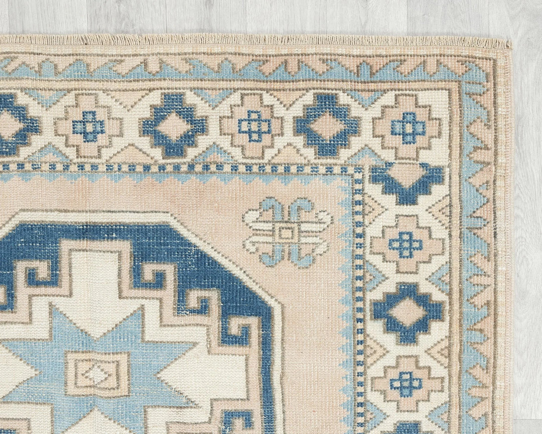 Multicolor Turkish Oushak Rug 4'6" x 6'11" Hand-Knotted | No. VR96213
