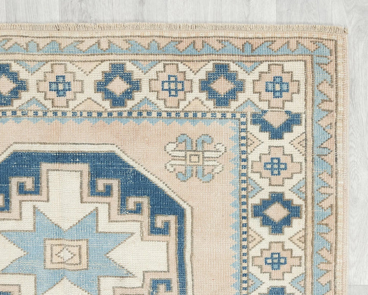 Multicolor Turkish Oushak Rug 4'6" x 6'11" Hand-Knotted | No. VR96213
