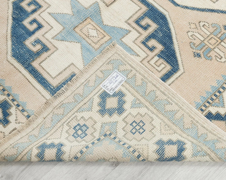 Multicolor Turkish Oushak Rug 4'6" x 6'11" Hand-Knotted | No. VR96213