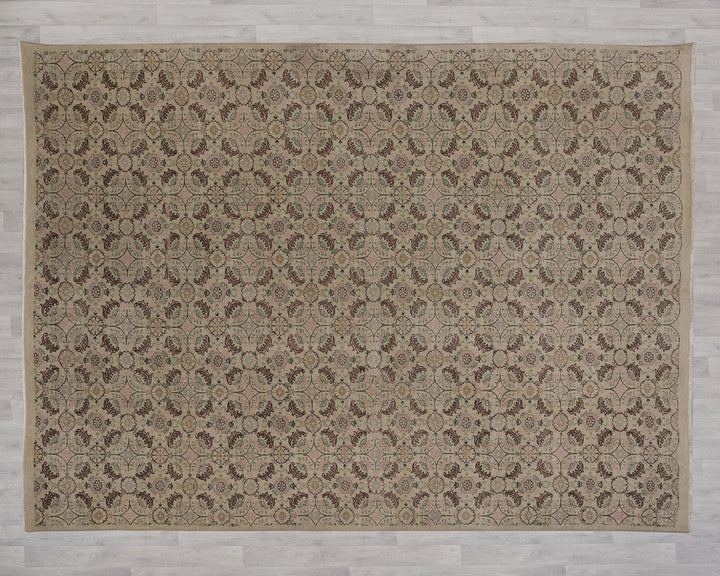 Multicolor Turkish Oushak Rug 8' 8" x 11' 2" Hand-Knotted | No. VR96241
