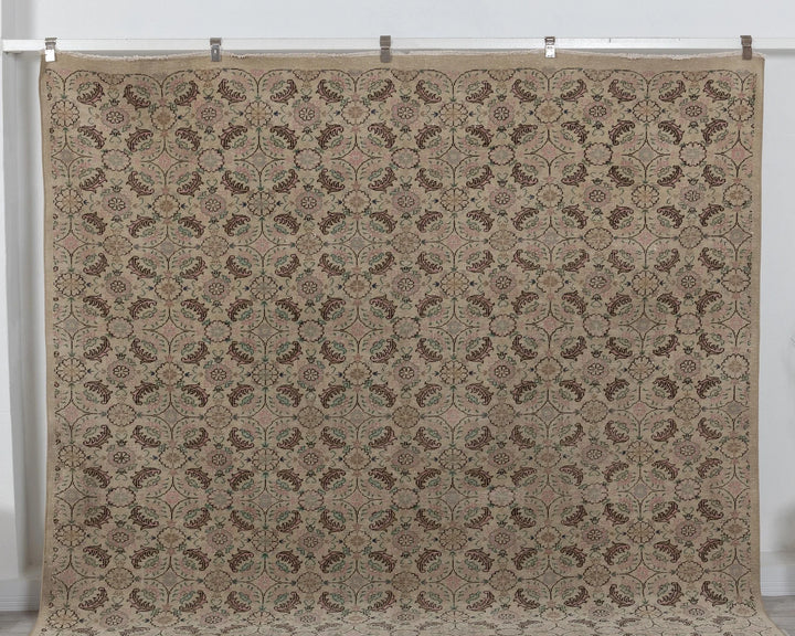 Multicolor Turkish Oushak Rug 8' 8" x 11' 2" Hand-Knotted | No. VR96241