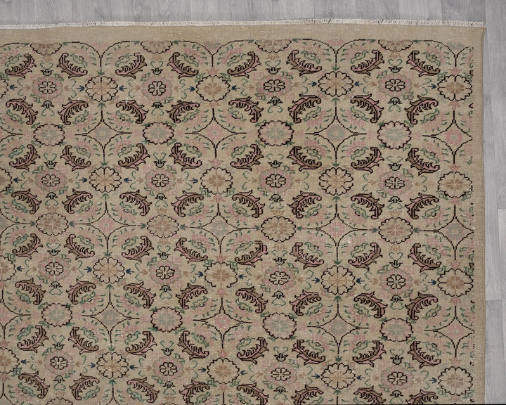 Multicolor Turkish Oushak Rug 8' 8" x 11' 2" Hand-Knotted | No. VR96241