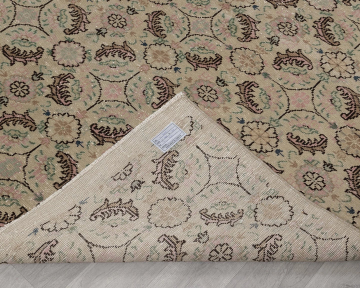 Multicolor Turkish Oushak Rug 8' 8" x 11' 2" Hand-Knotted | No. VR96241