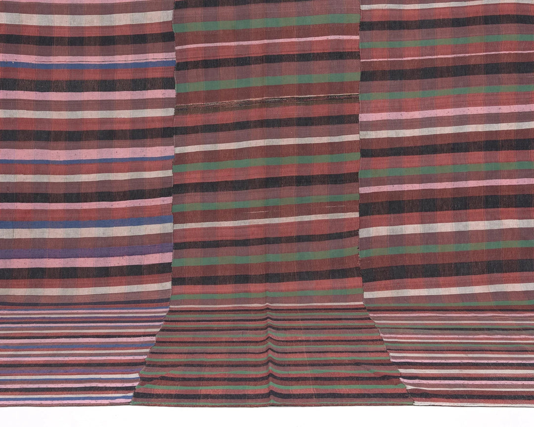 Tan Turkish Kilim Rug 0'7" x 0'10" Flat-Weave | No. VR96314