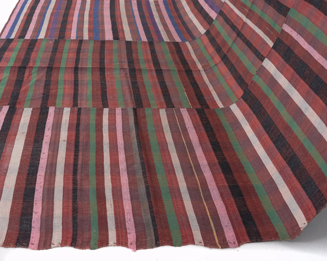 Tan Turkish Kilim Rug 0'7" x 0'10" Flat-Weave | No. VR96314