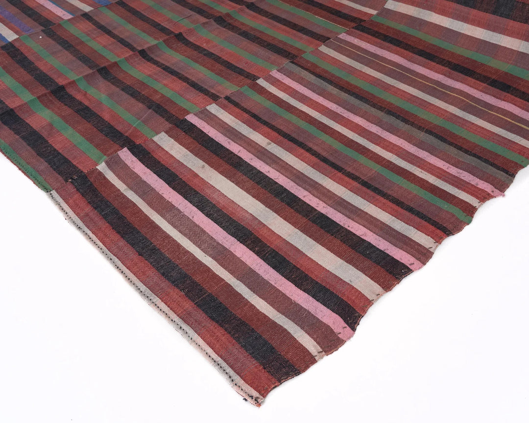 Tan Turkish Kilim Rug 0'7" x 0'10" Flat-Weave | No. VR96314