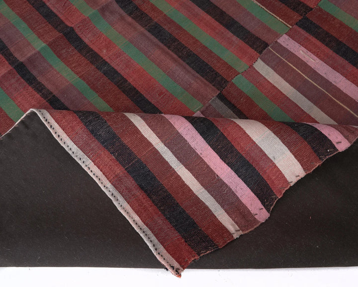 Tan Turkish Kilim Rug 0'7" x 0'10" Flat-Weave | No. VR96314