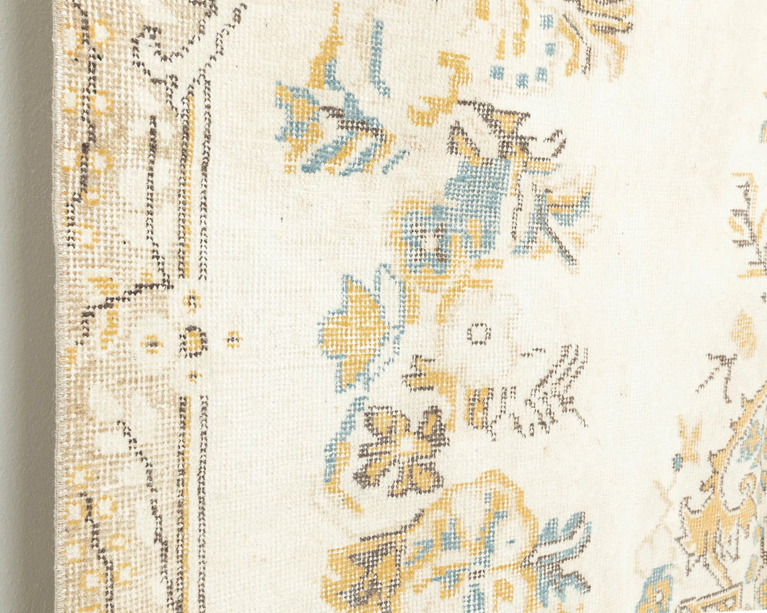 Beige Turkish Oushak Rug 5' 11" x 10' Hand-Knotted | No. VR96332