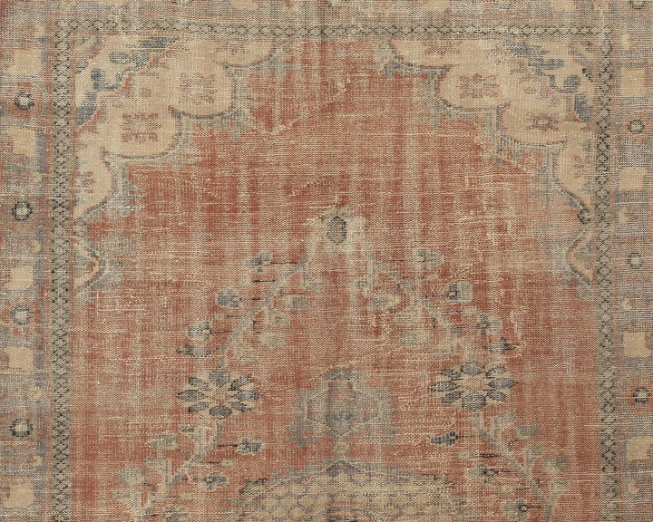 Multicolor Turkish Oushak Rug 6' 1" x 10' Hand-Knotted | No. VR96351