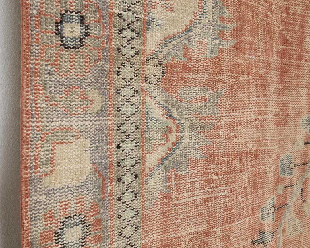 Multicolor Turkish Oushak Rug 6' 1" x 10' Hand-Knotted | No. VR96351