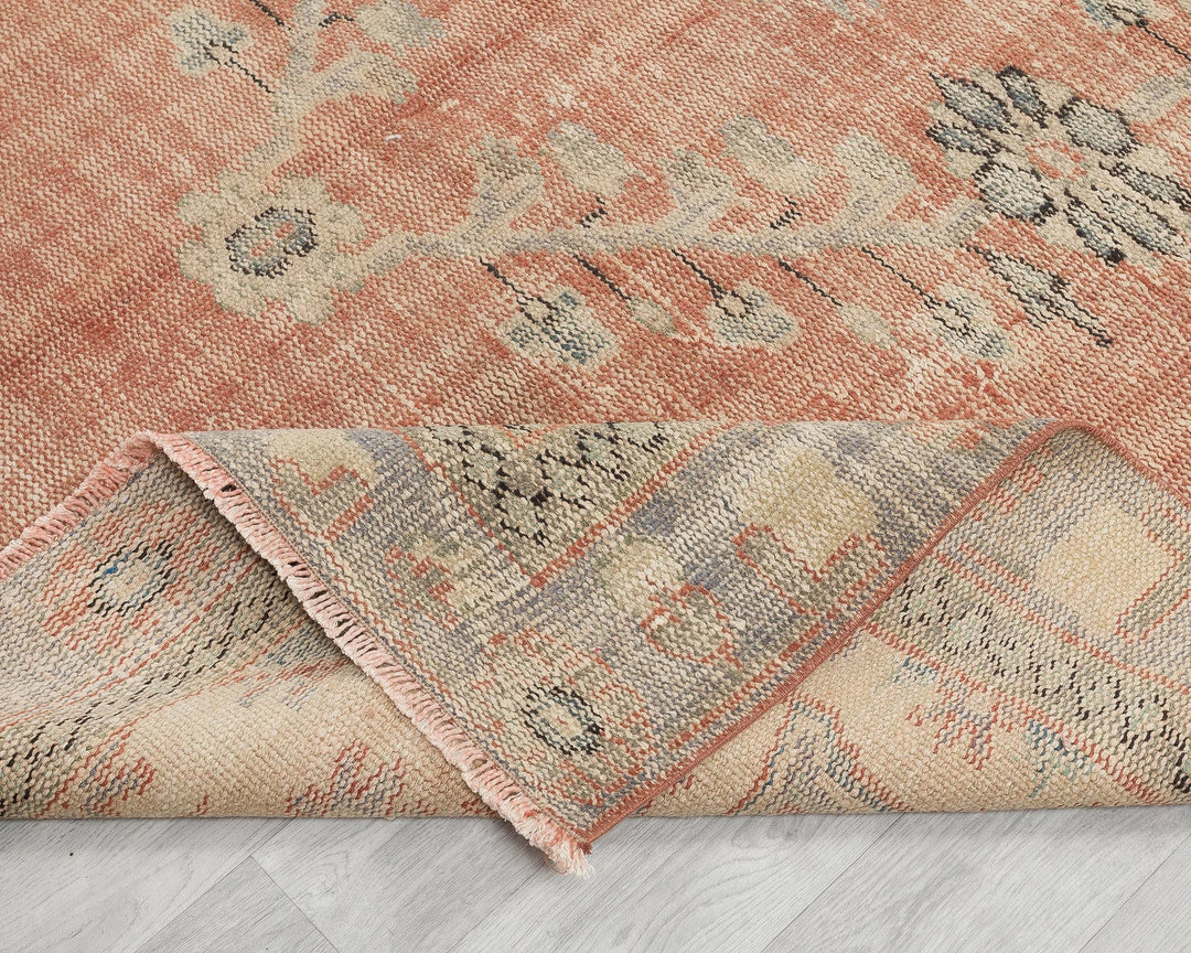 Multicolor Turkish Oushak Rug 6' 1" x 10' Hand-Knotted | No. VR96351