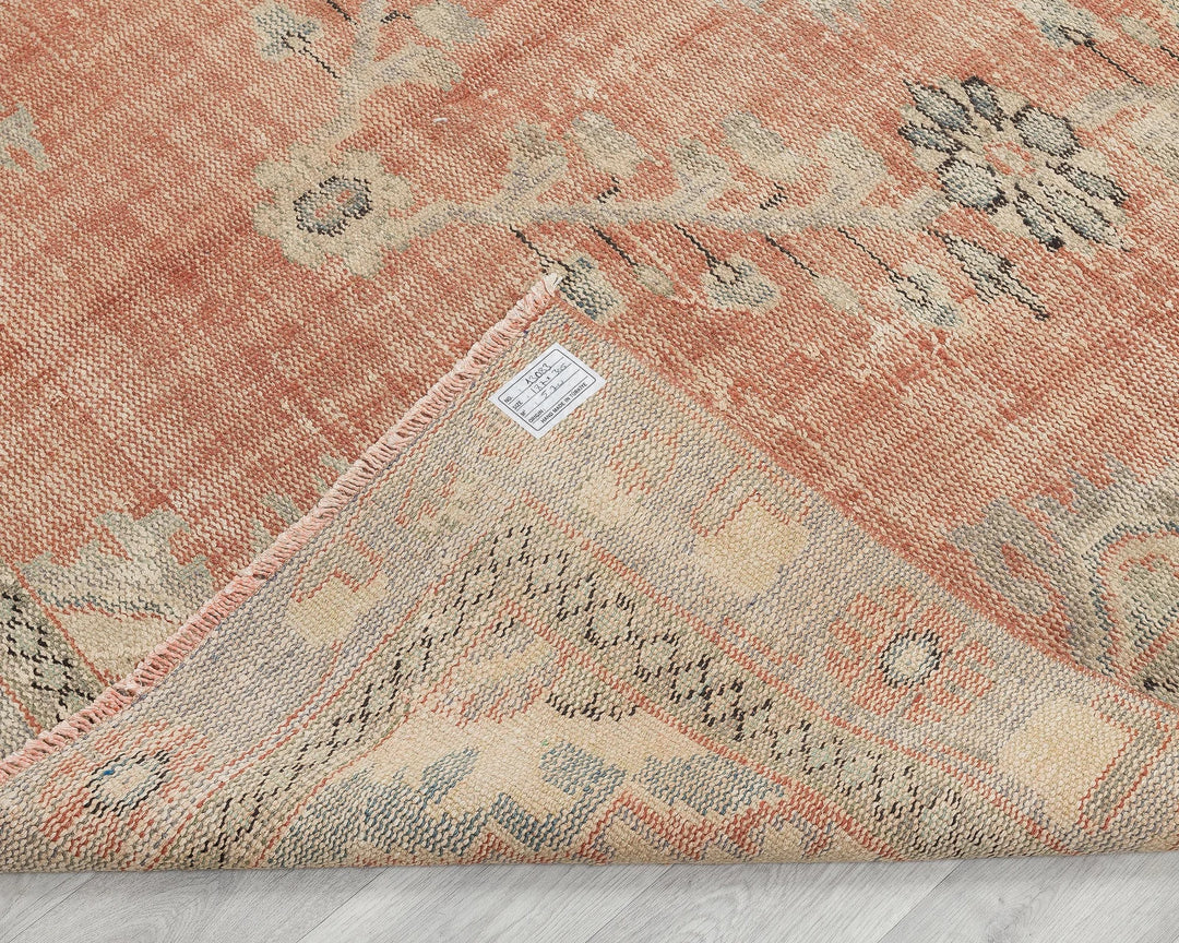Multicolor Turkish Oushak Rug 6' 1" x 10' Hand-Knotted | No. VR96351