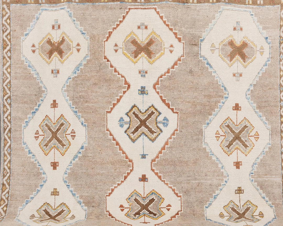 Neutral Oushak Rug 9' 5" x 12' 10" | No. VR96495