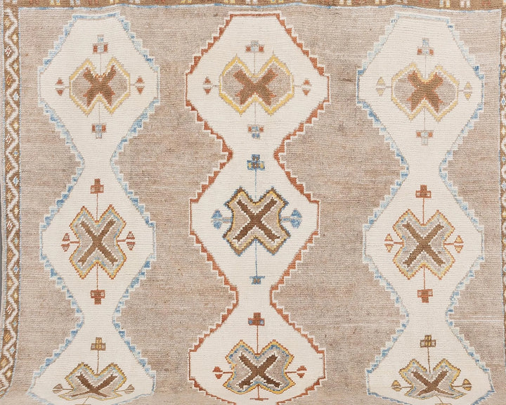 Neutral Oushak Rug 9' 5" x 12' 10" | No. VR96495
