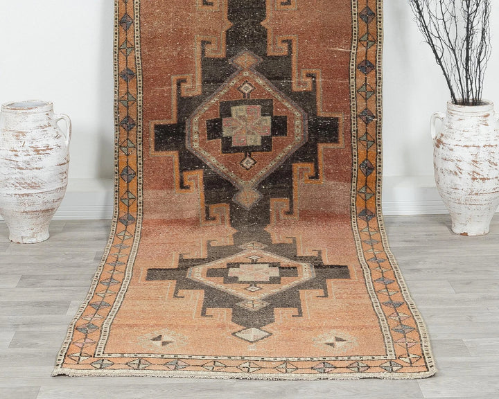 Multicolor Turkish Oushak Rug 3' 7" x 11' 2" Hand-Knotted | No. VR96574