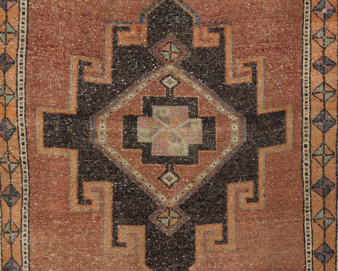 Multicolor Turkish Oushak Rug 3' 7" x 11' 2" Hand-Knotted | No. VR96574