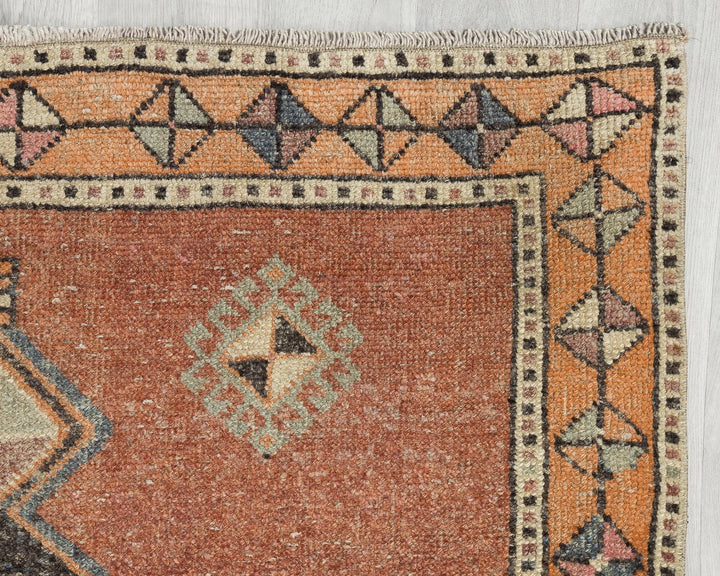 Multicolor Turkish Oushak Rug 3' 7" x 11' 2" Hand-Knotted | No. VR96574