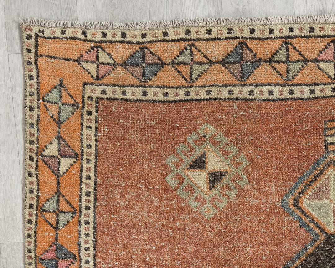 Multicolor Turkish Oushak Rug 3' 7" x 11' 2" Hand-Knotted | No. VR96574