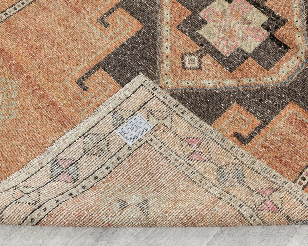 Multicolor Turkish Oushak Rug 3' 7" x 11' 2" Hand-Knotted | No. VR96574
