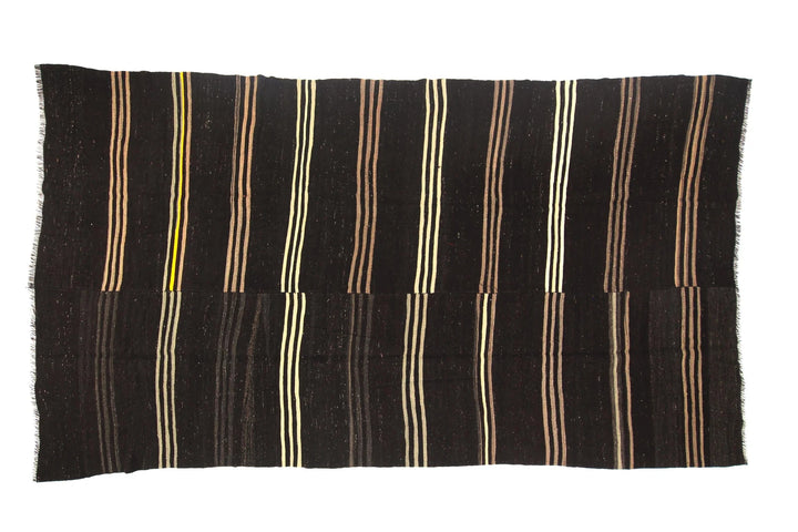 Brown Kilim Rug 7' 5" x 13' 3" | No. VR96588